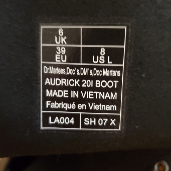 Dr Martens  audrick tall boots size 8 black - Picture 11 of 12